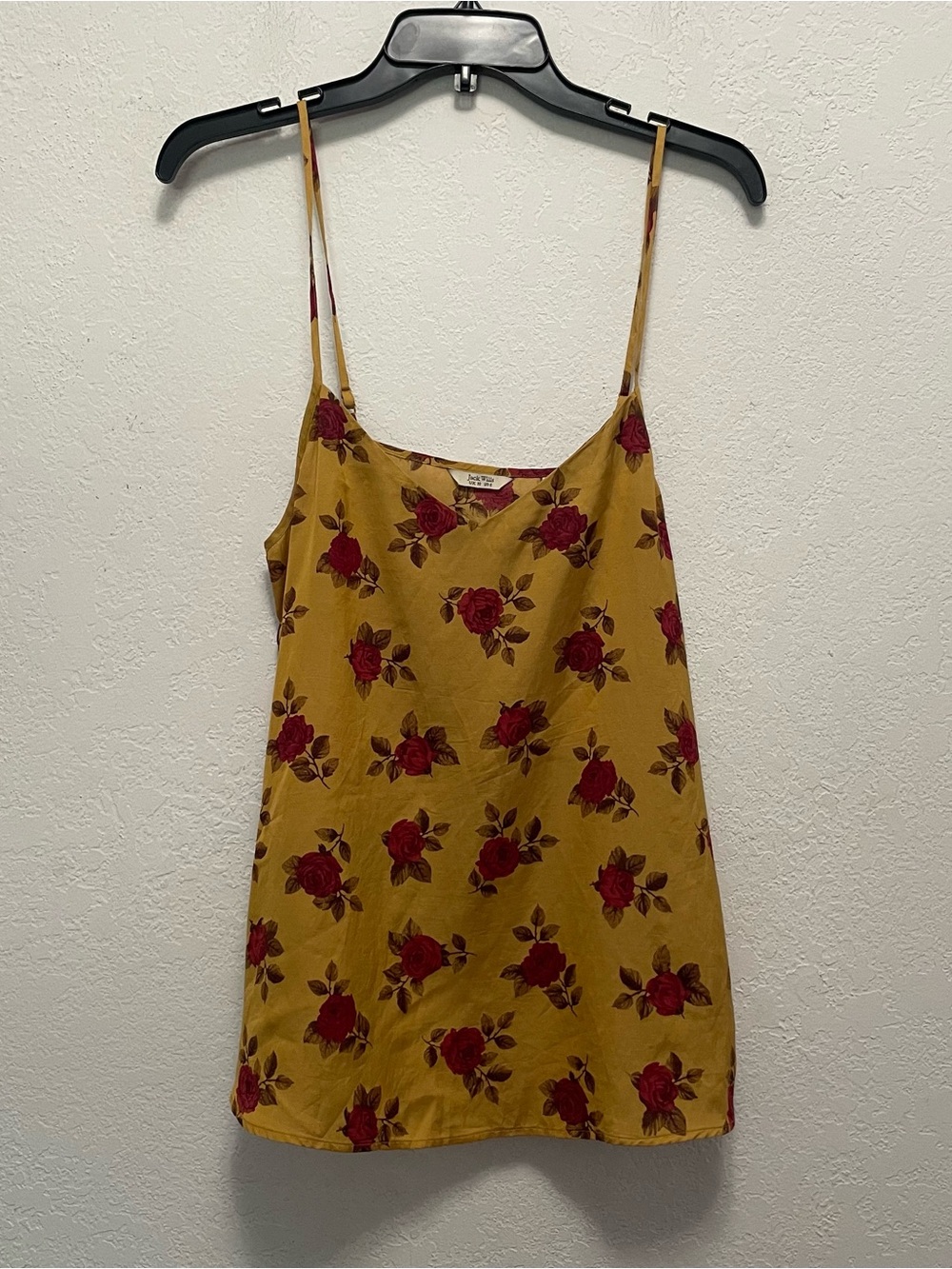 Jack Wills mustard yellow camisole Size US 6 Viscose/Cotton
